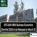 DBE DU MBA Business Economics 2026 PI Calls Out on March 22; Check PI Schedule Here